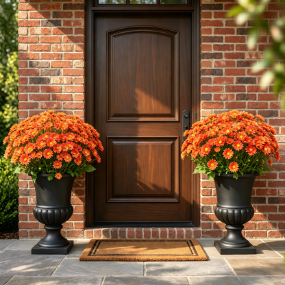 💥Last Day 70% OFF🌼- Artificial Outdoor Sunset Mums Flowers - UV resistant, Waterproof, Windproof