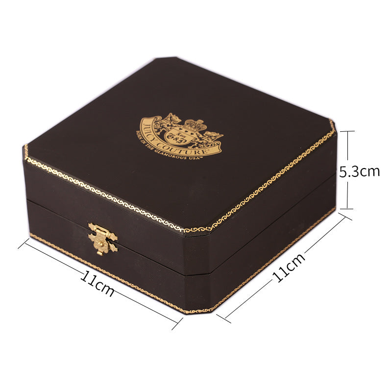 Diamond inlaid crystal zircon diamond chain pink