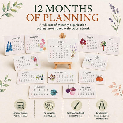 🌱Eco-Friendly Plantable 'Timeless' Seed Calendar 2027 ✨ Plan•Plant•Grow•Enjoy